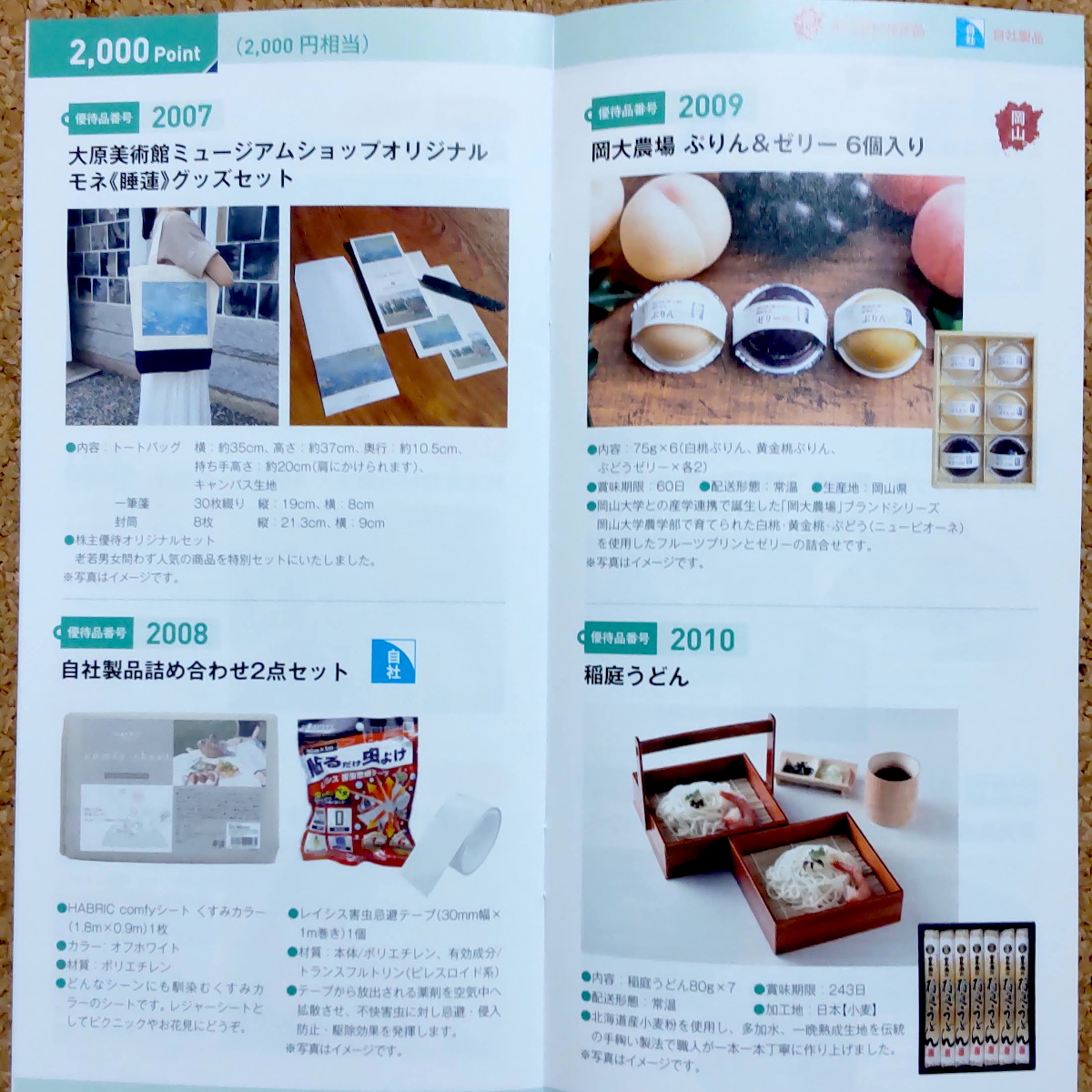 萩原工業株主優待カタログ2025